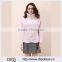 Warm Women Long Sleeve Turtleneck Pink Sweater(DQE0012TS)