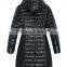 2013 Winter Long Maxi Black Down Coat With Fur