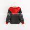 High quality eco-friendly cotton material smart girls knit hoodies with striped pattern