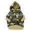 camo hoodie green chinese new year dog clothes