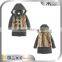 Girls' Furry Stadium- Cloth Toggle Long Winter Coat