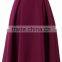 100% Polyester Pleated Side Pocket Midi Skirt Wholesale Women Skirts Outfit 2016