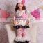 Best Selling Floral Ruffle Cotton Fall Children Clothing