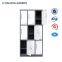 Luoyang KD commercial office furniture metal storage cabinet design 9 door steel filing cabinet