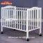 Safety standards convenient design baby crib attached bed with removable wheels