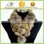 round neck scarf winter women's rex rabbit fur collar scarf