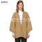 2017 wholesale winter ladies womens hooded oversized manmake wool poncho sweater
