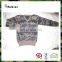 Wholesale V Neck Camouflage Army Knit Sweater with shoulder and elbow patches