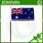 cheap polyester printed promotional hand waving australian flag fabric