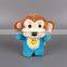 Cute soft stuffed Monkey plush toy keychain with sucker