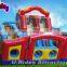 Giant inflatable combo slide with obstacle for kid