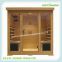 3 person ceramic heater wooded far infrared sauna room