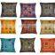 Indian Cotton Patchwork Cushion Cover Decor Embroidery Pillow Cover 16" Embroidered Ethnic decorative Vintage cases wholesale