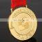 Customized hot selling gold plated Judo Academy medal