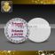 Shiny Nickel Horseshoe Golf Ball Marker with Crystals