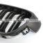 1 Pair Matte black Double Slat Line Front Grille Kidney grill for BMW 3 Series F30 F35 2012-2017