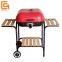 Hamburger Square Outdoor Charcoal Trolley Barbeque Grill