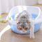 Large Small Size Semi-closed Cat Litter Box Pan Anti-splash Poop Toilet Cat Litter Tray Box