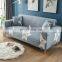 i@home protective light blue lucky star pattern full fabric modern elastic sofa cover stretch printed