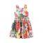 Girls' Dress 2020 Summer Cotton Strap Flowers Children Clothes Dress