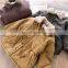 Winter specials quilted drawstring waist fur lining boys and girls jacket coat