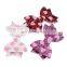 Girl Hair Clips Valentine's Day Love heart Print Barrettes Girls Shiny Hairclips 8colors