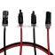 Slocable PV1 F Solar Cable  4mm2 6mm2 and Solar PV Connector 10cm Examples  PV Cable Assembly