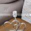 Novel love theme heart shape custom table decoration metal base hotel custom bedside lamp with logo