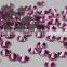 Top quality rose round shape flatback hotfix rhinestone for sale