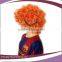 cheap orange color wholesale fans afro wigs for sale