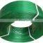 High strength green color embossed plastic polyester strap pet strapping belt for goods binding