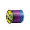 Factory direct sale colorful 8 strands pe braided carp fishing line 300m Polyethylene Braided Wire Fishing line
