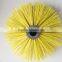 Round roller brushes for industrial usage