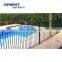 2021 Newest fences for swimming pools in satin black & white