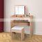 Dressing Table With Flip-Up Mirror And Stool