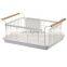 Dish Rack 304 Stainless Steel Utensil Holder Tableware Holder with Removable Drain Tray And Handle Dish Drying Rack