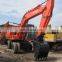 Cheap used Japan hitachi EX100W excavator, Hitachi excavator EX100wd 10ton digger