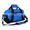 Customized Logo Unisex Gym Bag Sport mens weekend PU leather luggage Canvas travel duffel bag