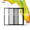 External Accordion Patio Double Aluminum Hurricane Resistant Proof Glass Impact Slider Sliding Door With Screens
