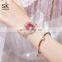 SHENGKE K0169L Luxury Rose Gold Watch For Women Adjustable Milan Mesh Band Rhinestone Bezel Bling Bling Watch Woman Gift Luxury