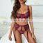 High Quality Wide Belt White Color Lace Decoration Sexy Lingerie Lingerie Femme 2021