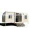 Low price flat pack ready to ship prefab certificated wind-proof similar 40 ft expandable modular shipping container house
