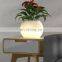 Decoration Garden Outdoor Color Plastic Resin Light Large Lit Illuminated LED Planter Flower Pot