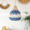 Colorful Rattan Lampshade rattan pendant light New wicker ceiling light decor Customized manufacturer