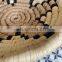 Flower Pattern Handwoven Seagrass Wall Decor Natural Weave Art Decor Placemat Wholesale