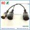 1 X 8PIN DIN FEMALE TO 1 x 8PIN DIN MALE + 1 X 8PIN DIN FEMALE POWERLINK SPLITTER CABLE