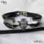 Hottest Kull Design Genuine Python Leather Bracelet with 316L stainless steel Luxury Jewelry