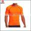 High performance OEM service orange mens lycra spandex shirt for sport