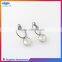 New design wholesale clear zircon hoop earrings for women