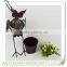 New Home Decor Butterfly Flower Planter Metal Plant Pot Holder